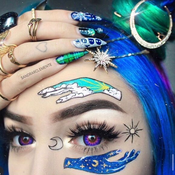 🖤 LAST ONE!  🖤 CRESCENT MOON & STARS GODDESS HAIR PIN BOBBY PIN BLING TRIO NWT - Picture 3 of 7